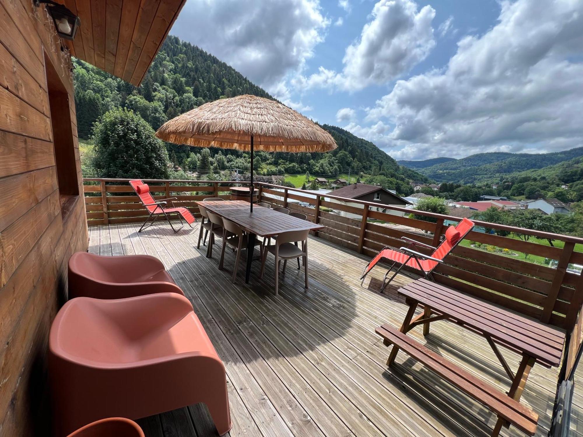 Chalet individuel - Proche stations de Ski&vue sur les montagnes La Bresse Extérieur photo